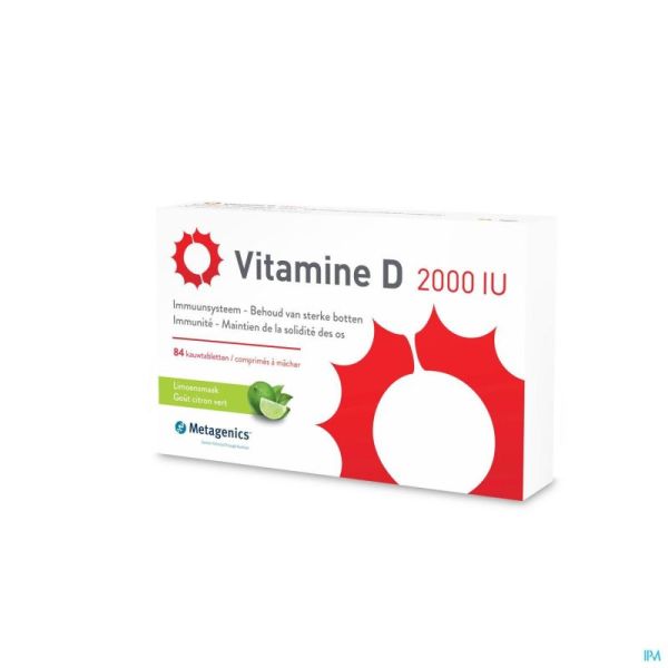Vitamine D 2000 Iu Metagenics 84 Comprimés