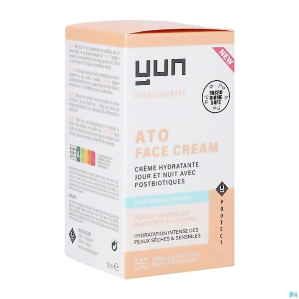 Yun Ato Postbiotic Hydra Crème Visage Sans Parfum 50ml