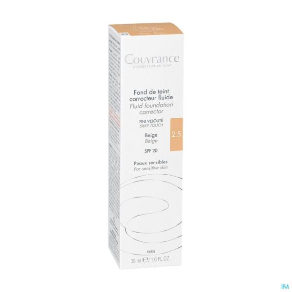 Avène Couvrance Fond de Teint Correct. Fluide 2,5 Beige 30ml