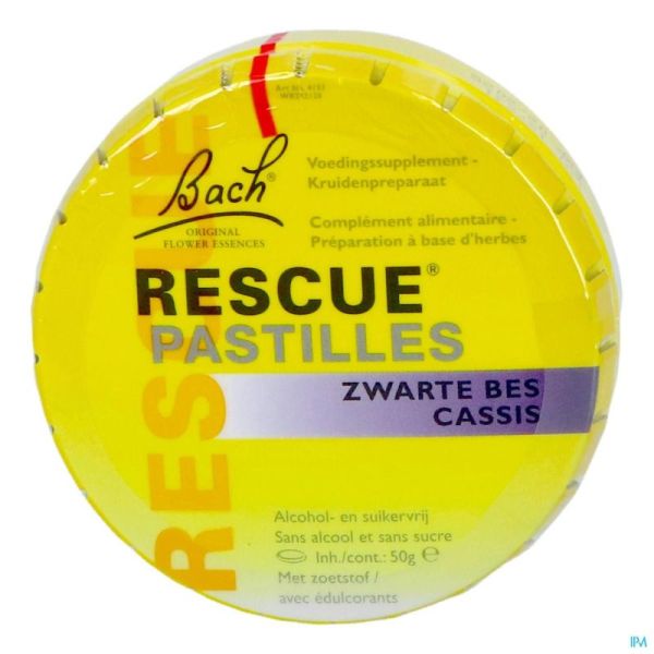 Bach Fleurs Rescue Pastilles Cassis S S 3455