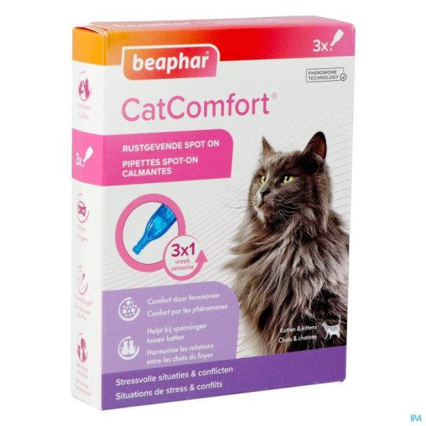 Beaphar Cat Comfort Spot On Calmant 3 X 0,55ml