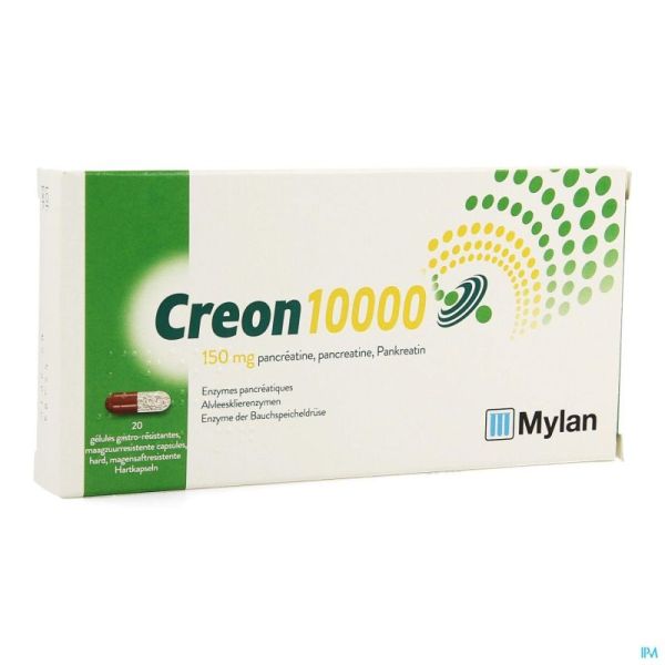 Creon 10.000 20 Gélules 150 Mg