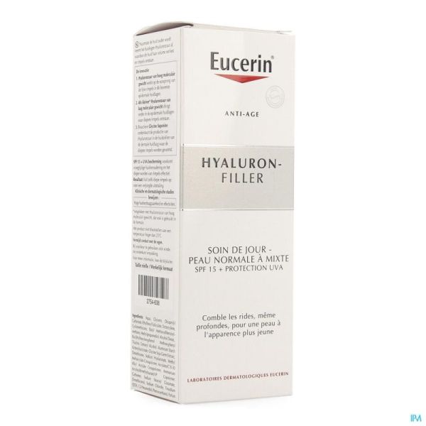 Eucerin Hyaluron Filler Jour Pompe Peaux Normales à Mixtes