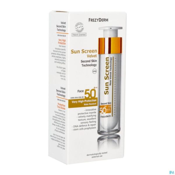 Frezyderm Sunscreen Velvet Face Spf 50+ 50ml
