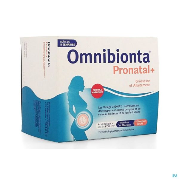 Omnibionta Pronatal+ (avec DHA) Comprimés 56 + Capsules 56