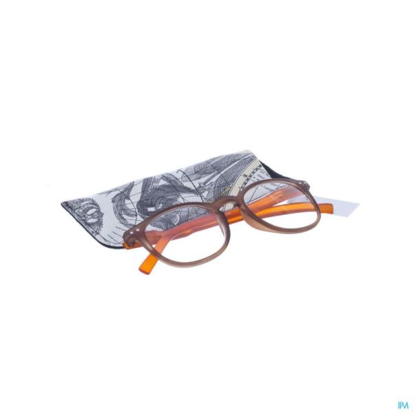 Pharmaglasses Lunettes Comprimés +3.00 Brown/orange