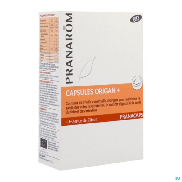 Pranacaps Origan+ Gélules 30 Pranarom