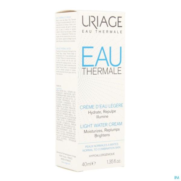 Uriage Eau Thermale Crème Eau Légère 40ml