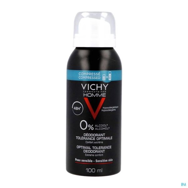 Vichy Homme Déodorant Aérosol Tolérance Optimale 48h 100ml