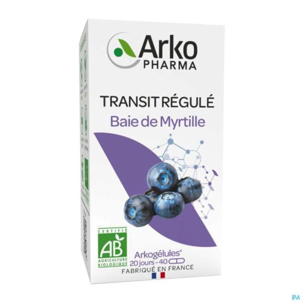 Arkogelules Myrtille Baie Bio Gélules 40 