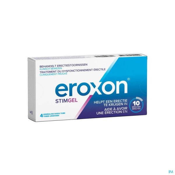 Eroxon Gel Stimulant contre le Dysfonctionnement Erectile 4 Tubes