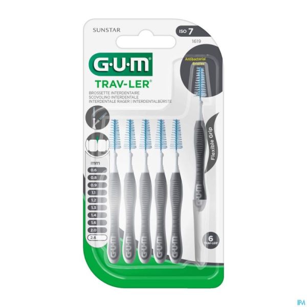 Gum Trav-ler Brossette 2.6mm 6 1619m6