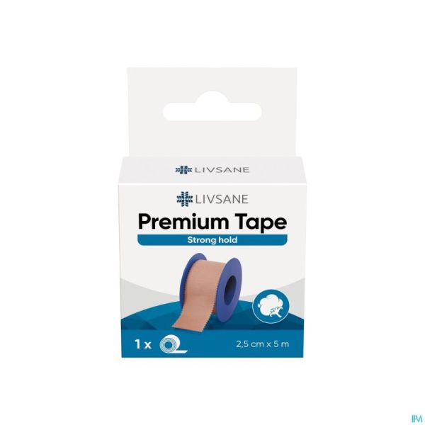 Livsane Premium Tape Brown 2,5cmx5m