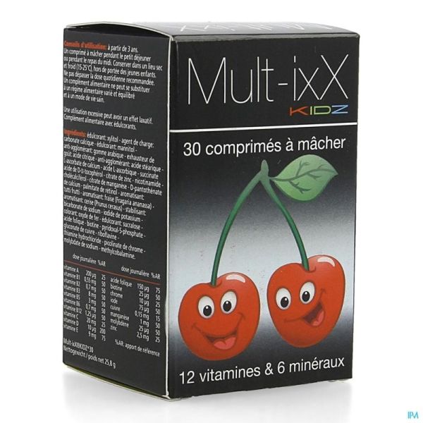 Mult-ixx Kidz Comprimés Croq 30