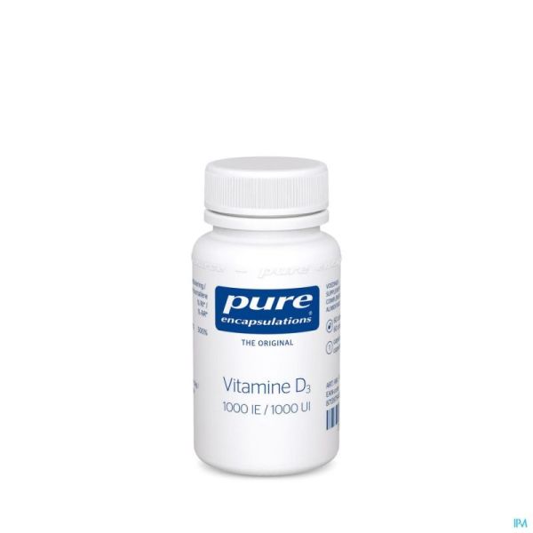 Pure Encapsulations Vitamine D3 1000 Ui 60 Gélules
