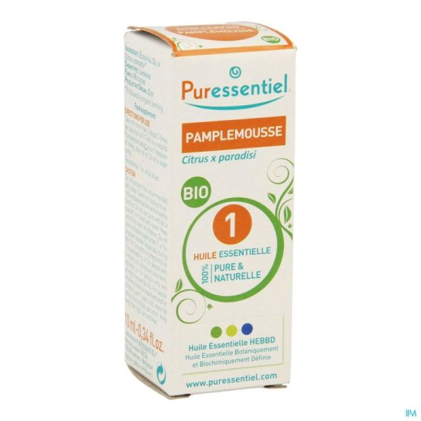 Puressentiel Pamplemousse Bio Huile Essentielle 10 Ml