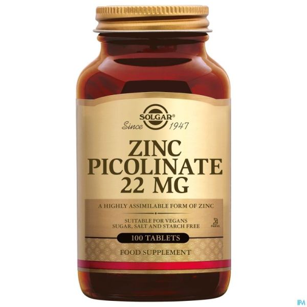 Zinc picolinate    comprimés 100x22mg