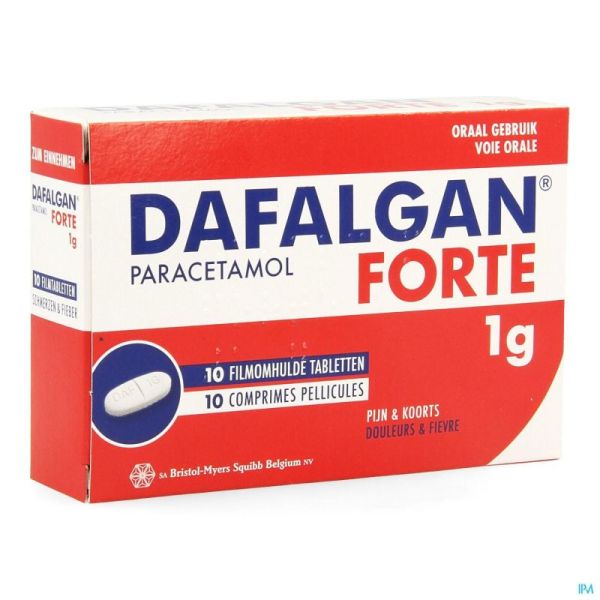 Dafalgan Forte 10 Comprimés 1 Gr