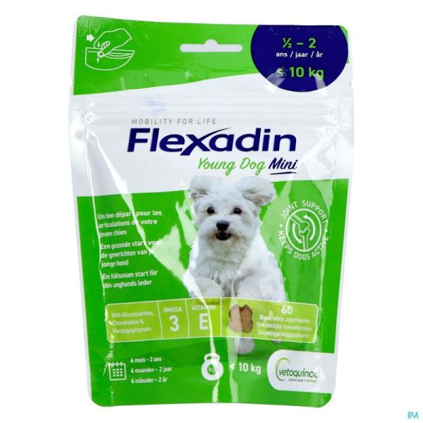 Vetoquinol Flexadin Advanced Antioxydant pour Chien 60 Bouchées