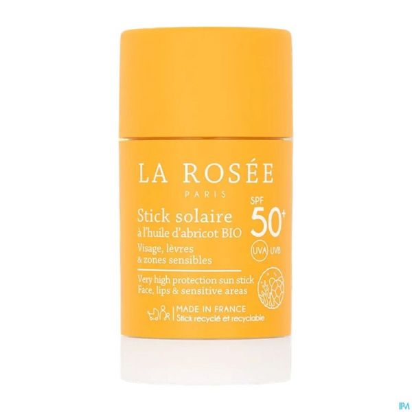 La Rosee Stick Solaire à l' Huile d'Abricots Bio Spf50+ 18g Nf