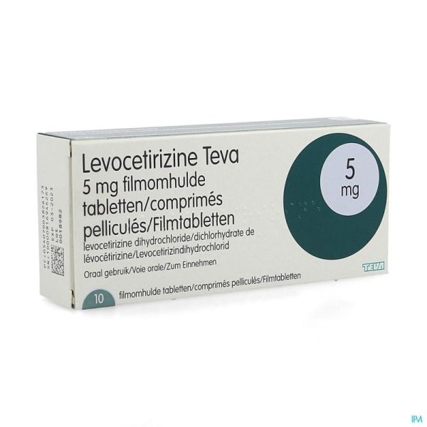 Levocetirizine Teva 5mg Comprimés 10