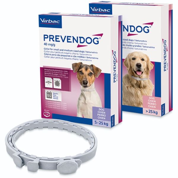 Prevendog 1,056g Collier pour Chien Petit à Moyen (0 à 25 Kg)