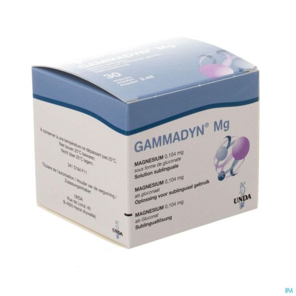 Unda Gammadyn Magnesium 30 Ampoules