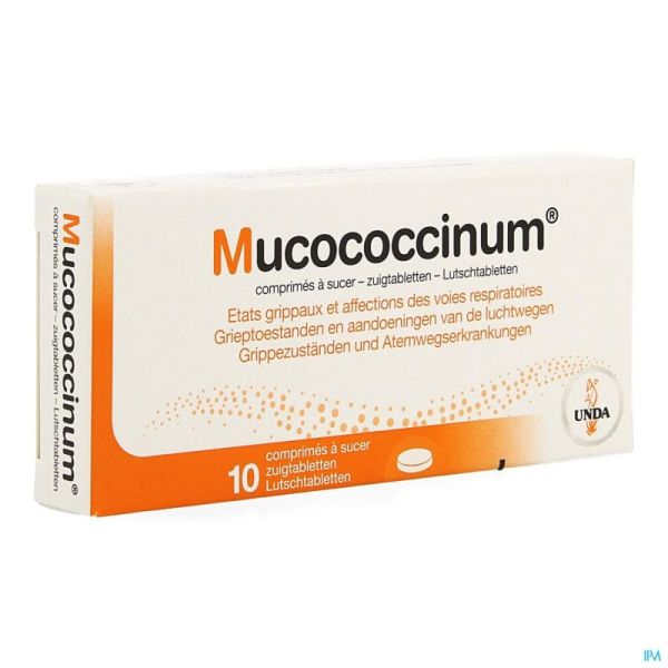 Unda Muco Coccinum 200k 10 Comprimés