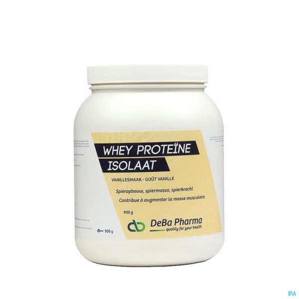 Whey Proteine Isolaat Vanille Gélules 900g Deba