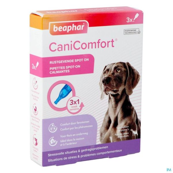 Beaphar Canicomfort Spot On Calmant 3x1ml