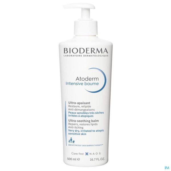 Bioderma Atoderm Intensive Soin Emollient Apaisant 500 Ml