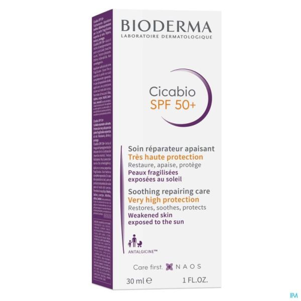 Bioderma Cicabio Spf50+ Crème Solaire 30 Ml