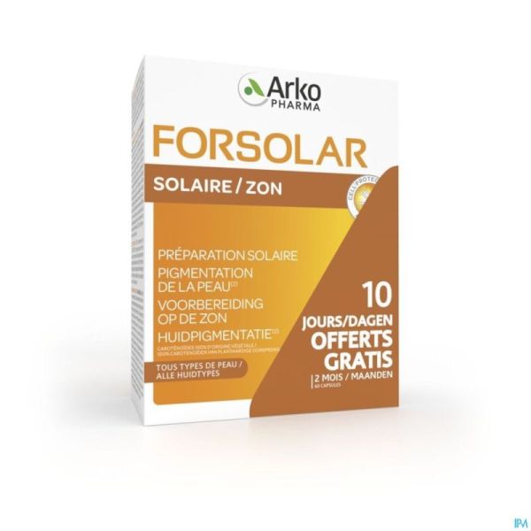 Forsolar Soleil Caps 50 + Caps 10 Gratuit