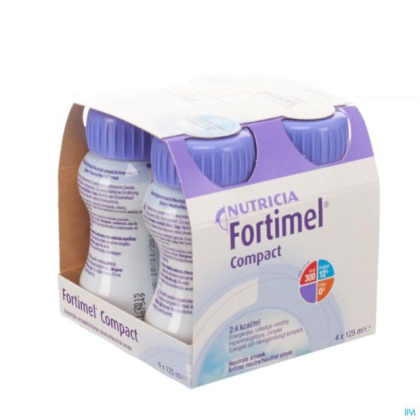 Fortimel Compact Neutral 125 Ml 4 Pièces