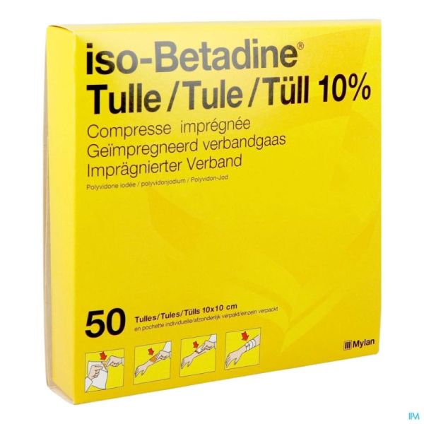 Iso Betadine Tulle 50 Compr