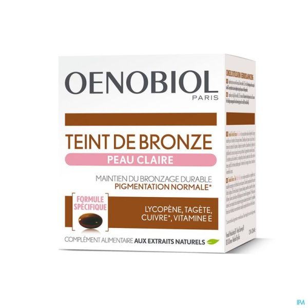 Oenobiol Teint de Bronze - Joli Teint pour Peau Claire 30 Gélules