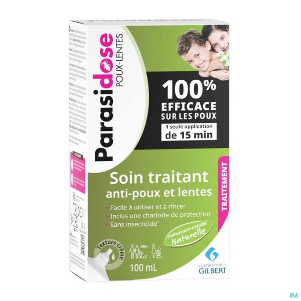 Parasidose Soin Traitant Anti Poux et Lentes Tube 100ml