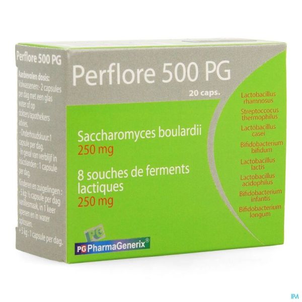Pharmagenerix Perflore 500 Pg 20 Gélules