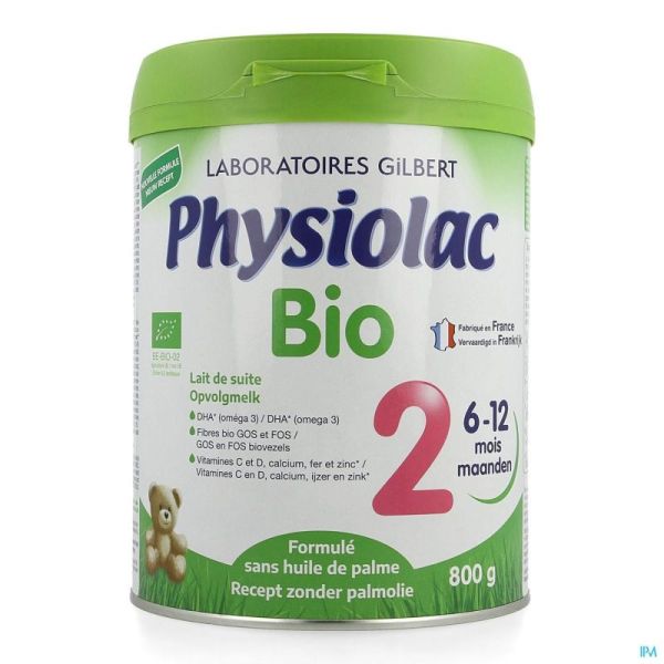 Physiolac Bio 2 Lait Poudre  800g