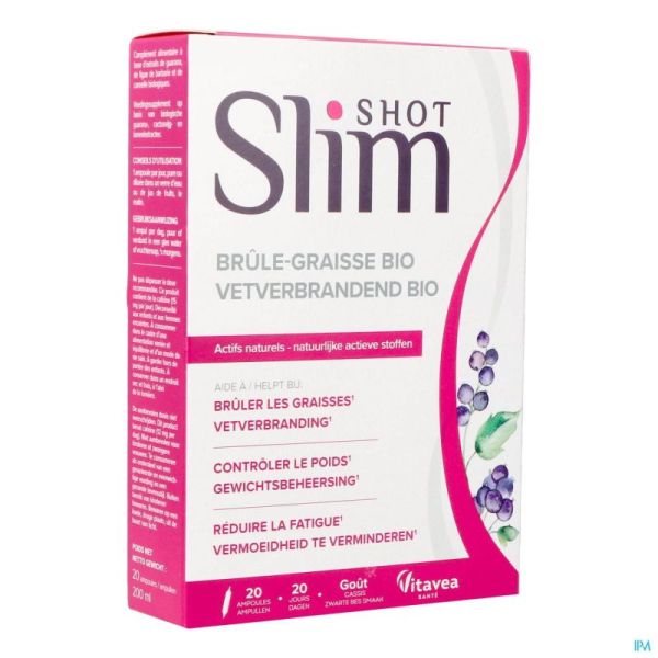 Vitavea Slimshot Brule Graisse Bio Ampoules 20