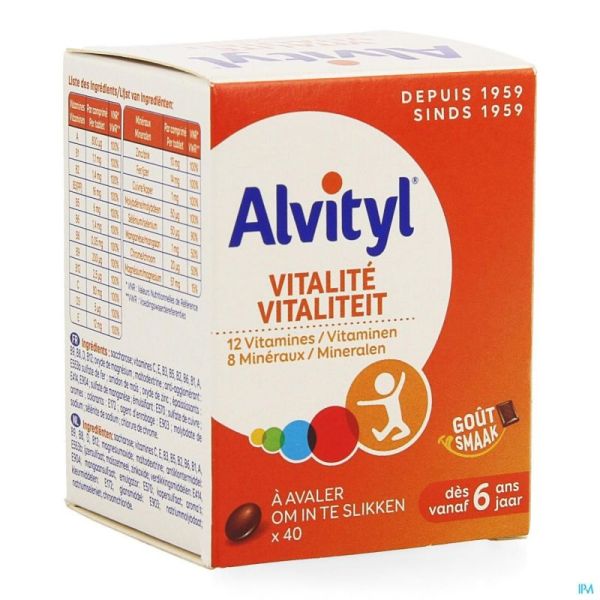 Alvityl Vitalité 40 Comprimés