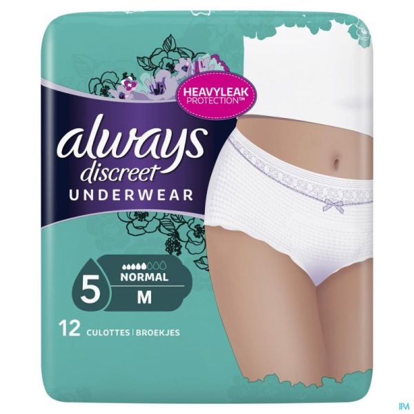Always Discreet Incont Pants M Taille Ba