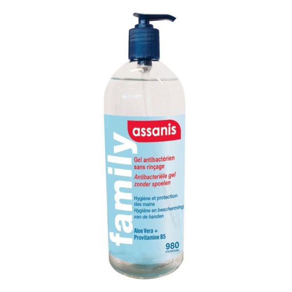 Assanis Gel Hydroalcoolique avec pompe 980ml