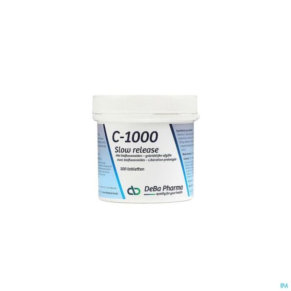 C-1000 Slow Release Plus Bioflavon. Comprimés 100 Deba
