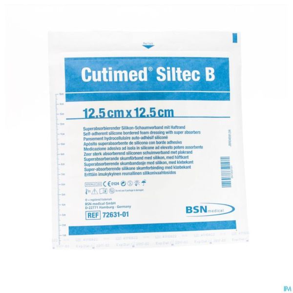 Cutimed Siltec B Cp Steril 12,5x12,5cm 1 7328401