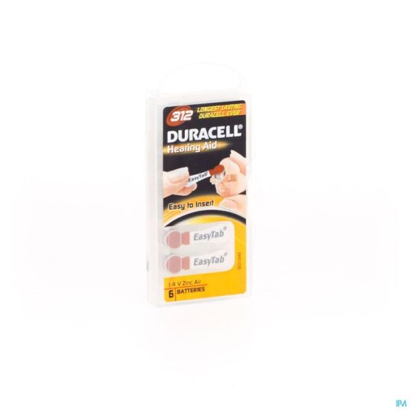 Duracell Pile Auditive Easy Tab Da675 6