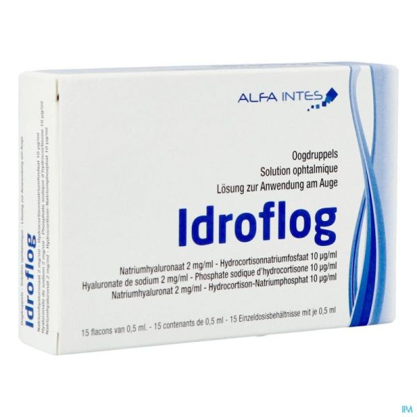 Idroflog Solution Opthalmique Fl 15x0,5ml