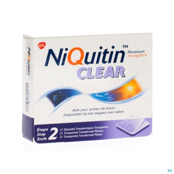 Niquitin Clear 21 Patchs 14 Mg