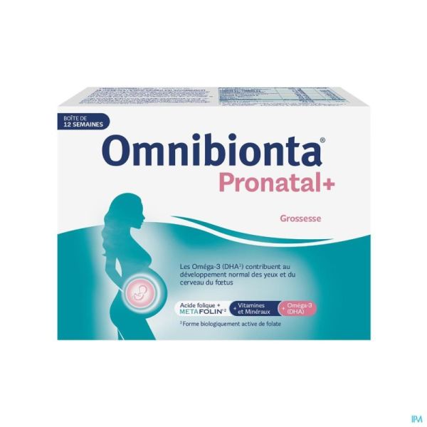 Omnibionta Pronatal+ (avec DHA) Comprimés 84 + Capsules 84