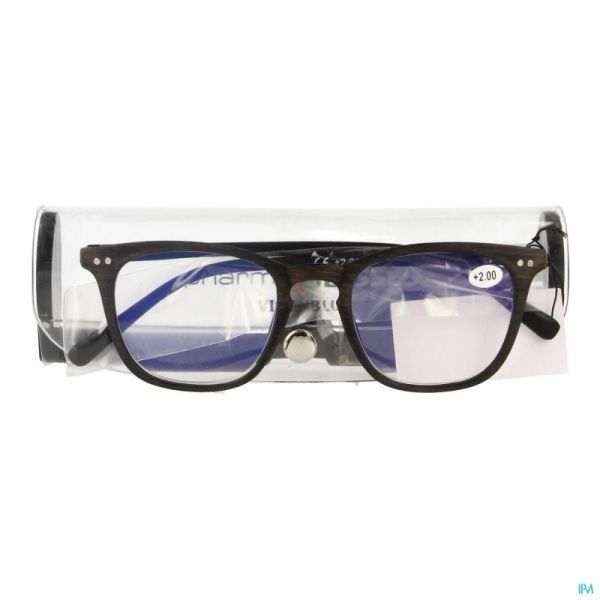 Pharmaglasses Visionblue Pc02 Lun.lect.+2.00 Brown